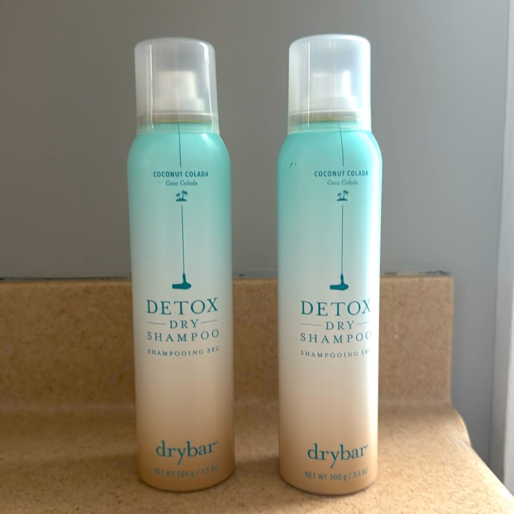 Unused two pack Drybar detox coconut colada scent 3.5 oz size